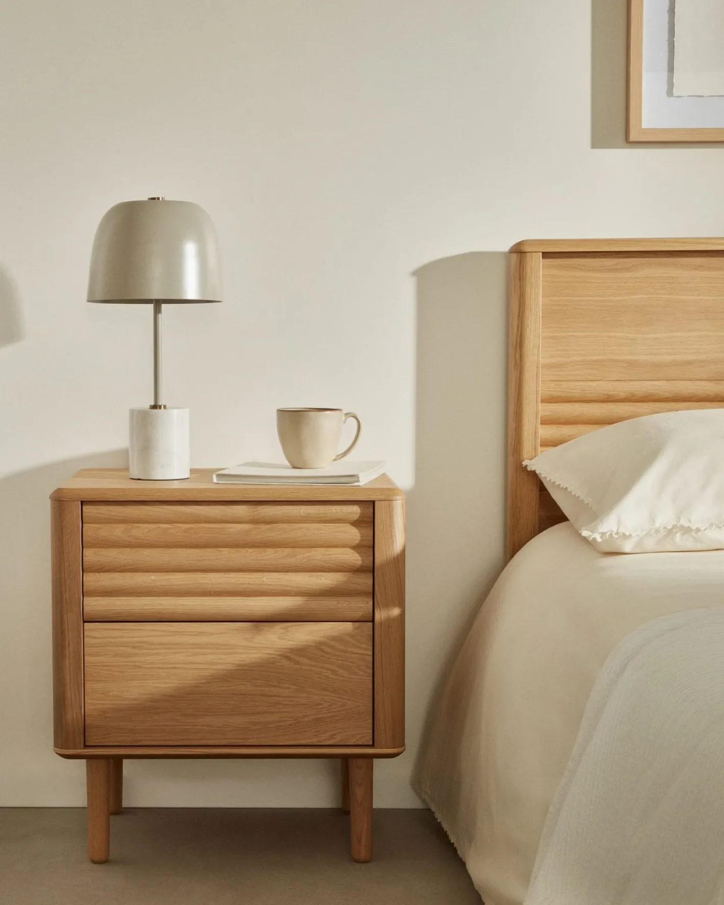 New Kave Home Lenon Nachtkast Naturel
