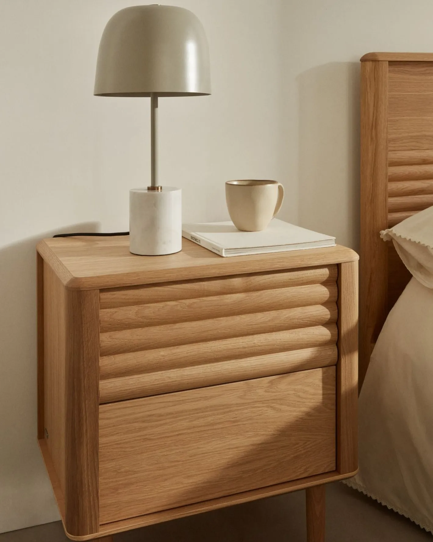 New Kave Home Lenon Nachtkast Naturel