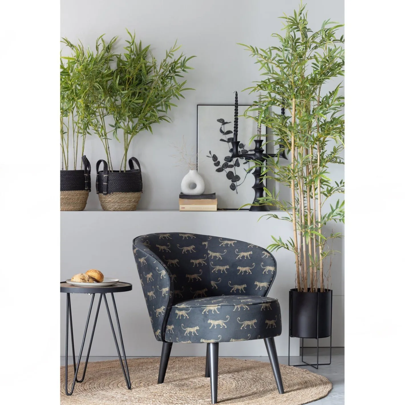 New WOOOD Lev Bijzettafel zwart