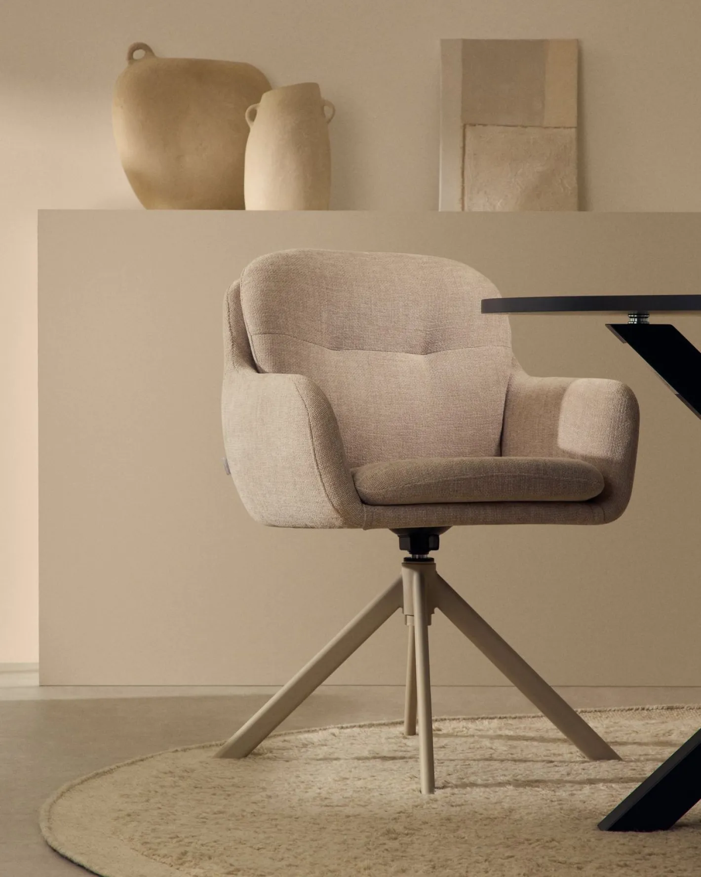 Online Kave Home Lexa Eetkamerstoel Beige