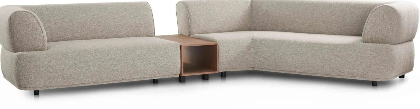 Online Eijerkamp Collectie Lila Hoekbank Naturel