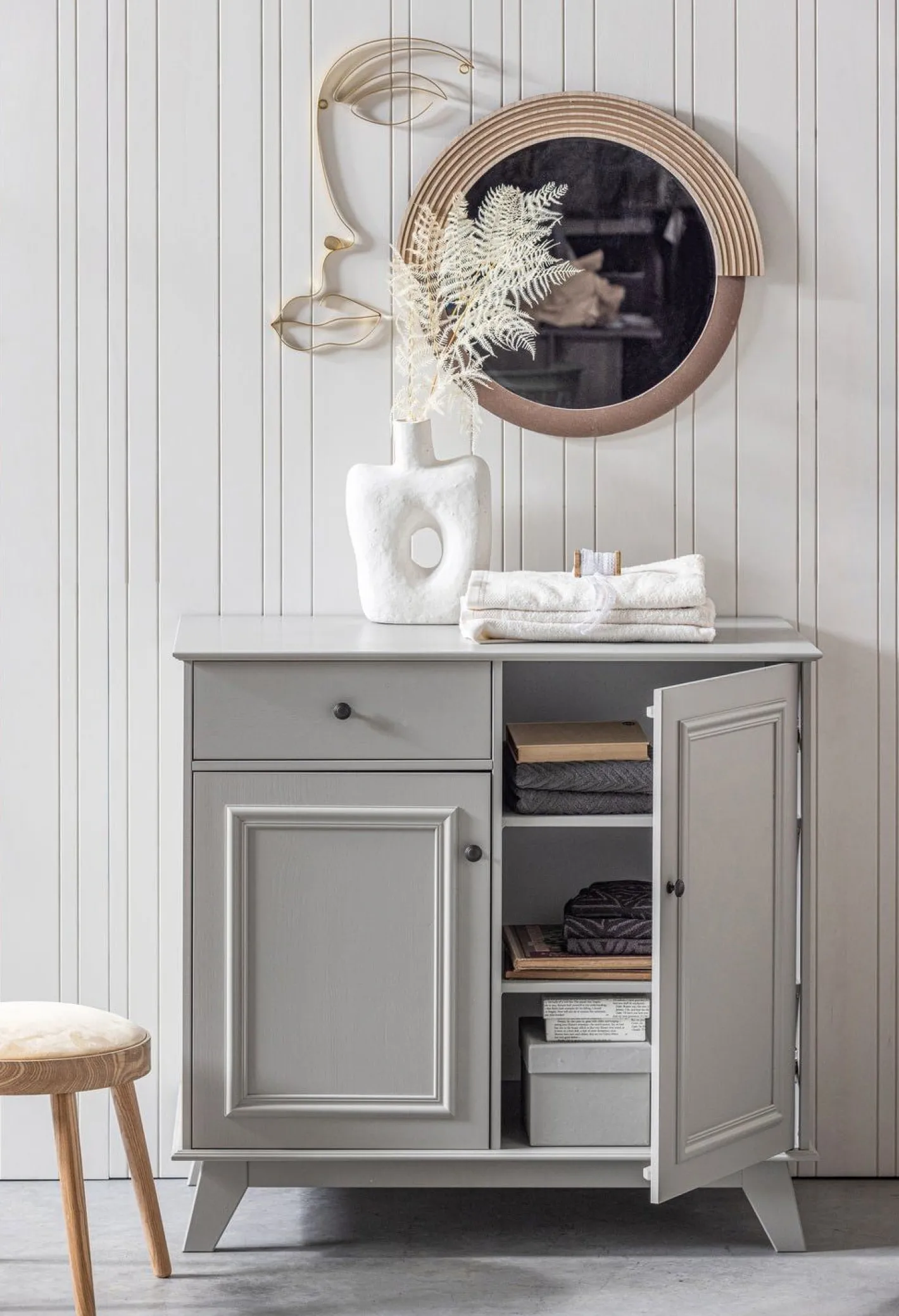 Outlet WOOOD Lily Opbergkast Clay