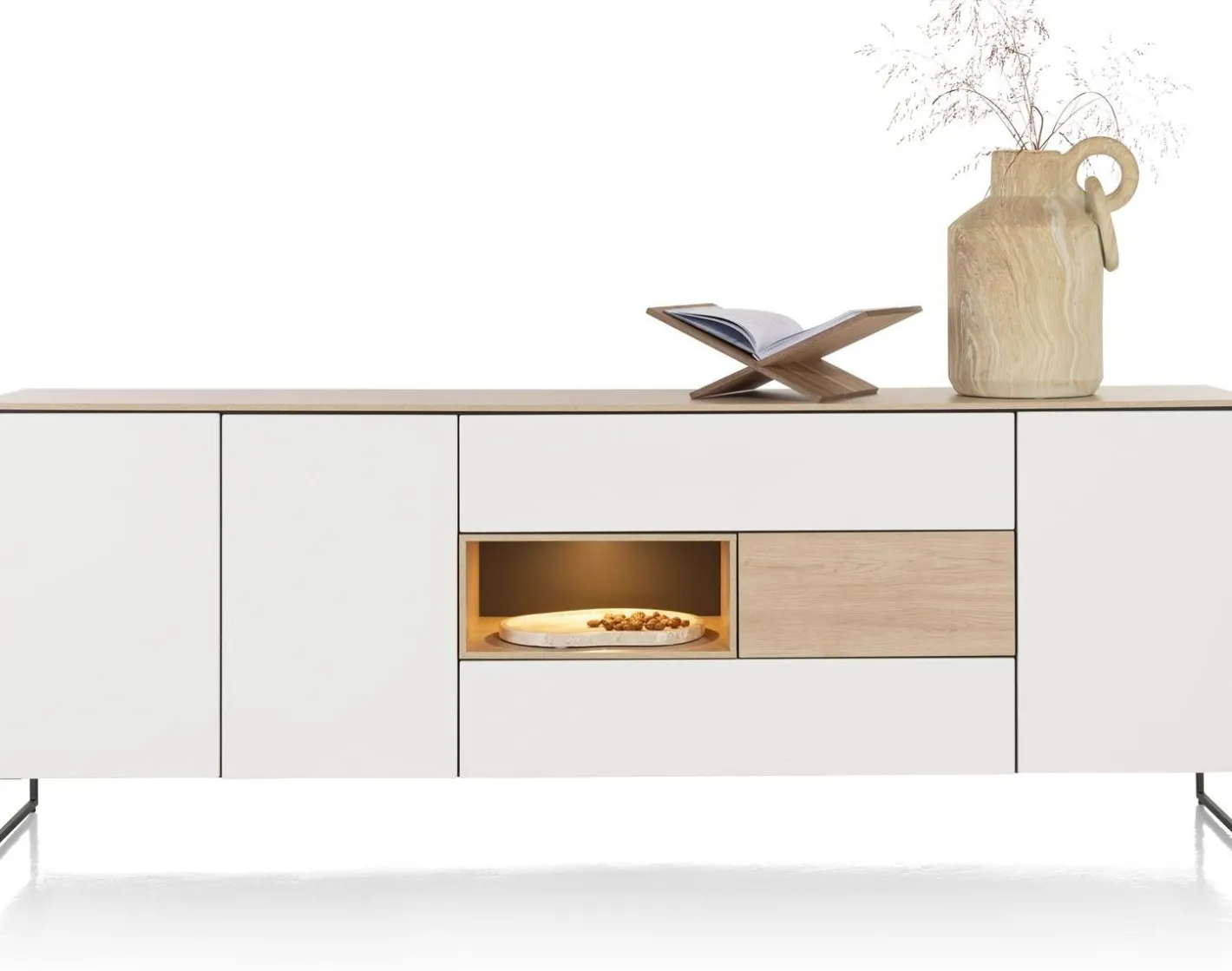 Hot XOOON Lindfield Dressoir Wit, Naturel