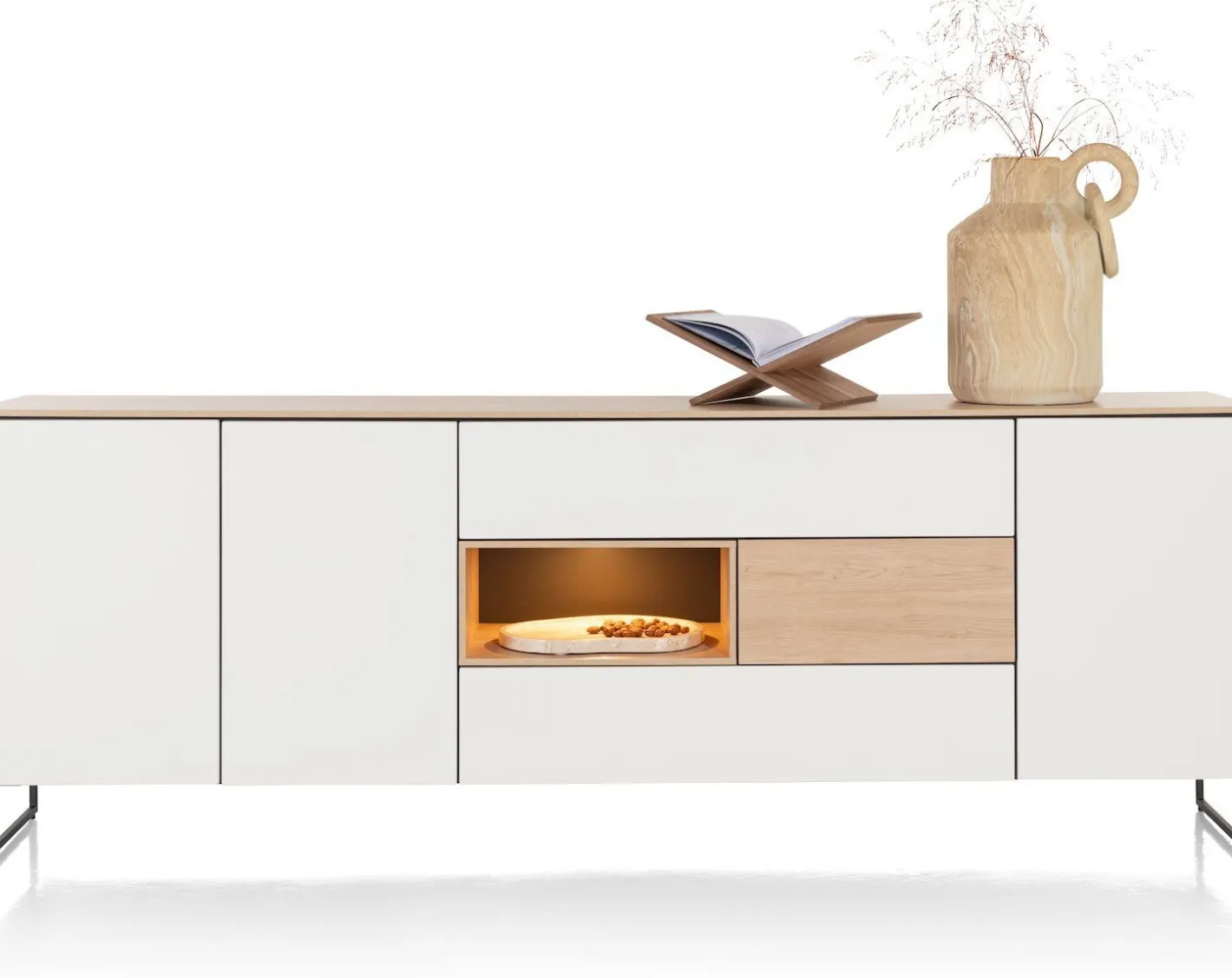 Hot XOOON Lindfield Dressoir Wit, Naturel