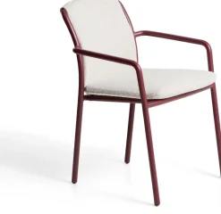 Best Kave Home Linosa Tuinstoel Donkerrood, Beige
