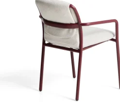 Best Kave Home Linosa Tuinstoel Donkerrood, Beige