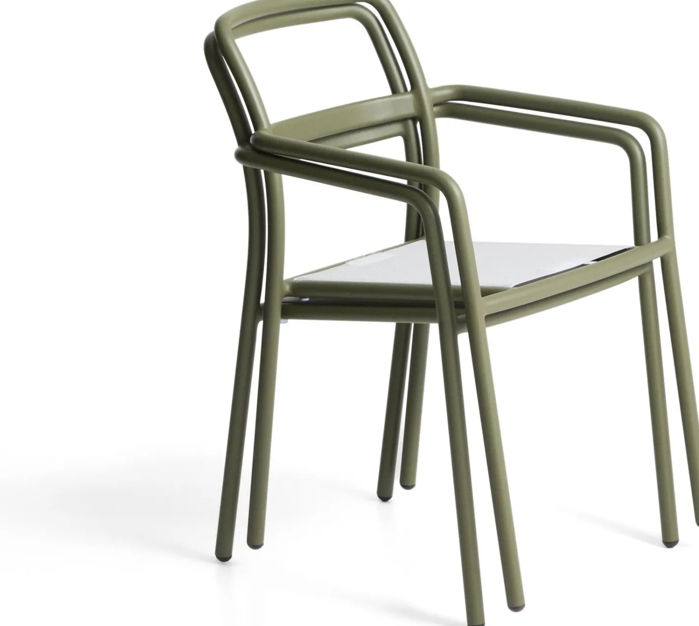 New Kave Home Linosa Tuinstoel Groen, Beige