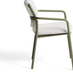 New Kave Home Linosa Tuinstoel Groen, Beige