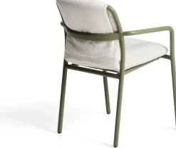 New Kave Home Linosa Tuinstoel Groen, Beige