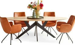 Clearance Movani Lisanne Eetkamerstoel Cognac, Lichtbruin