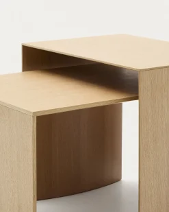 Discount Kave Home Litto Bijzettafel Lichtbruin