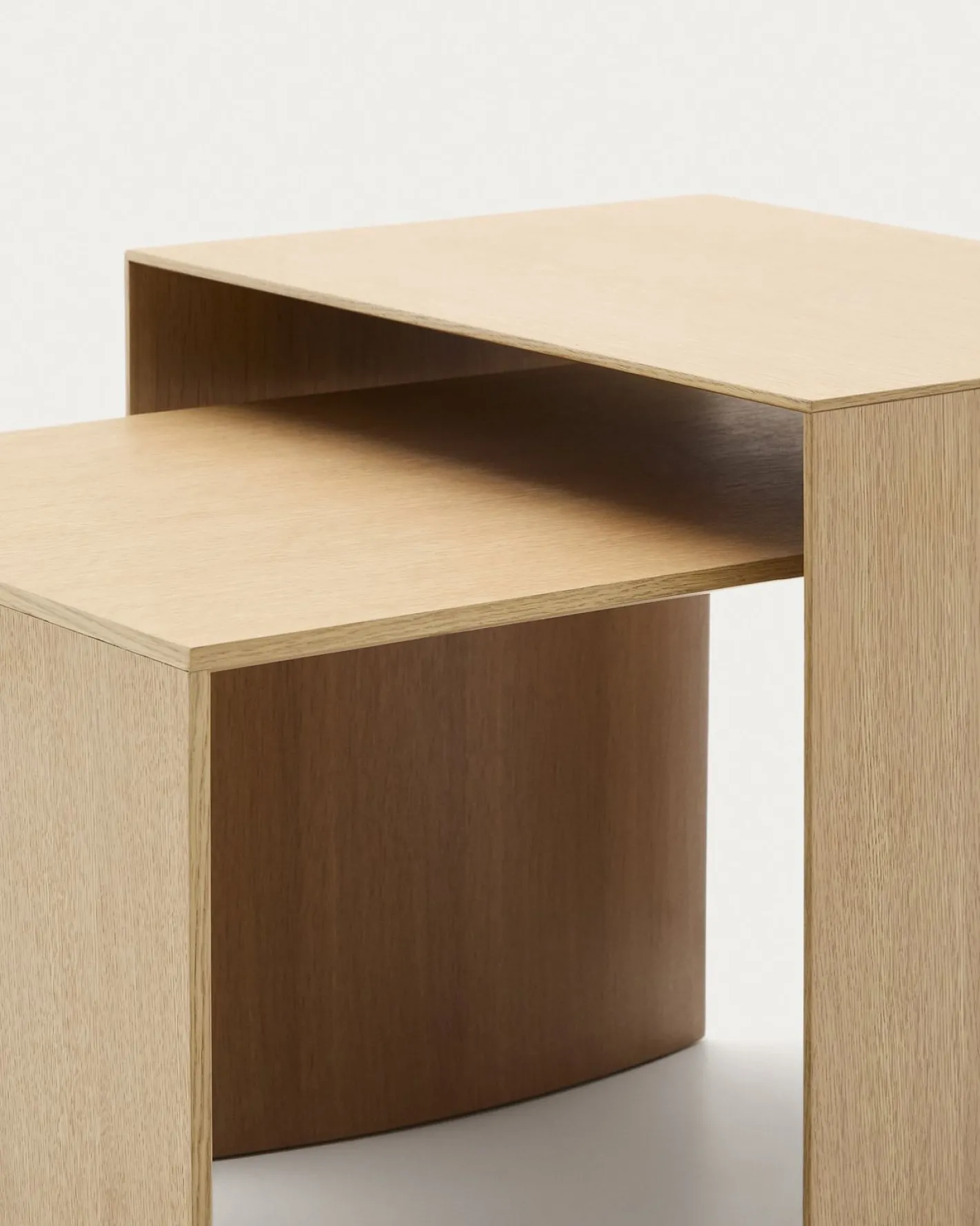 Discount Kave Home Litto Bijzettafel Lichtbruin