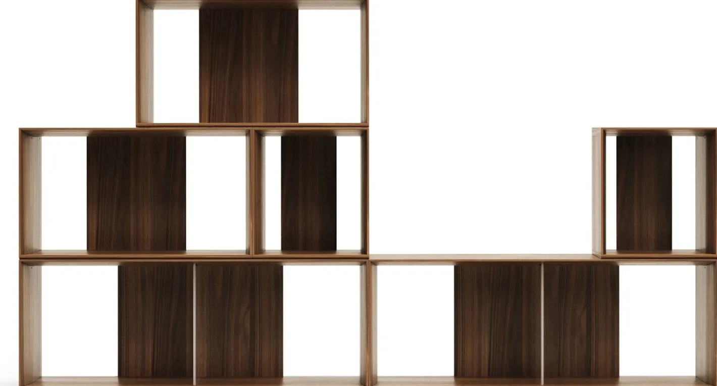 Outlet Kave Home Litto Vakkenkast Donkerbruin