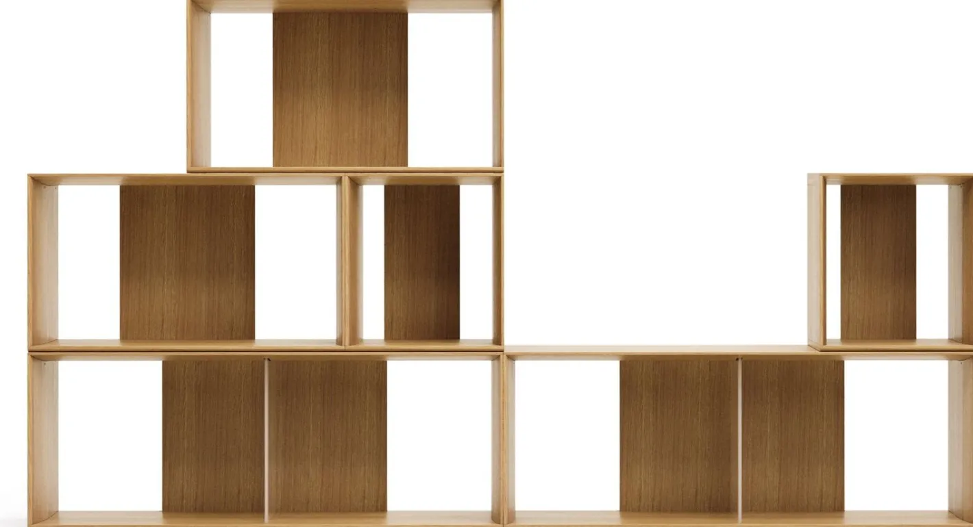 Hot Kave Home Litto Vakkenkast Bruin, Naturel