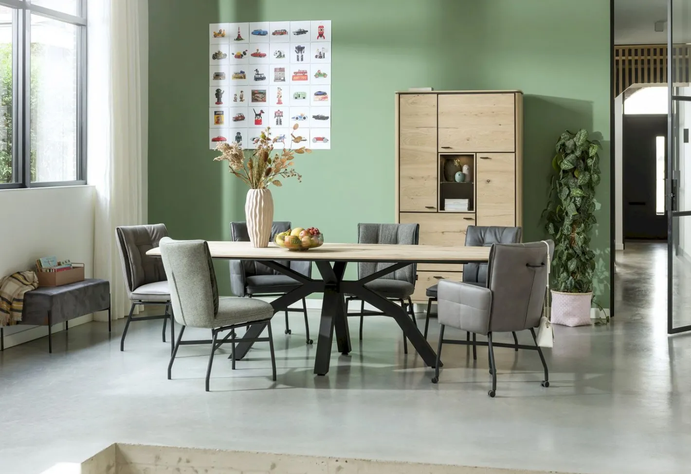 Online Henders en Hazel Livada 250 Eettafel Onyx Lacquered