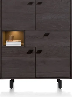 Hot Henders en Hazel Livada Low Opbergkast Onyx