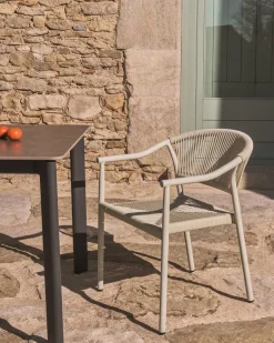 Best Kave Home Livadia Tuinstoel Ecru