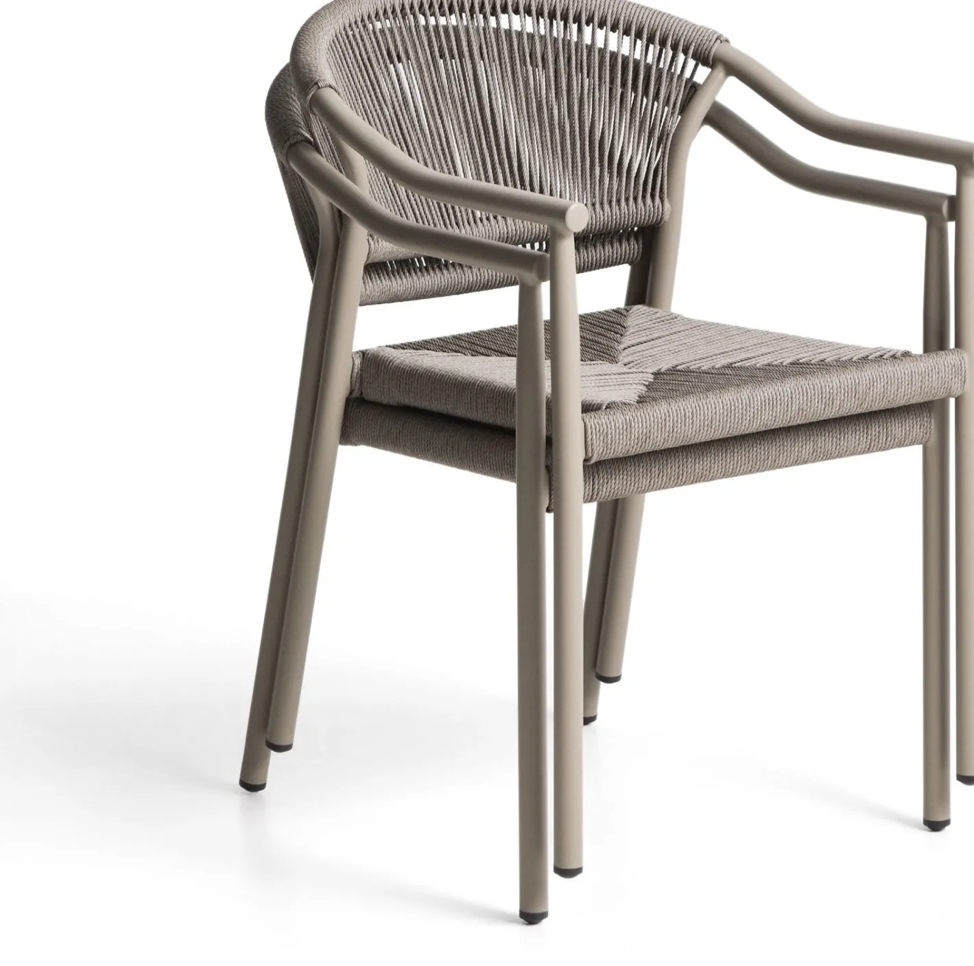 Online Kave Home Livadia Tuinstoel Taupe