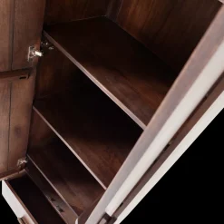 Clearance WOOOD Liya Hoge Opbergkast Donkerbruin