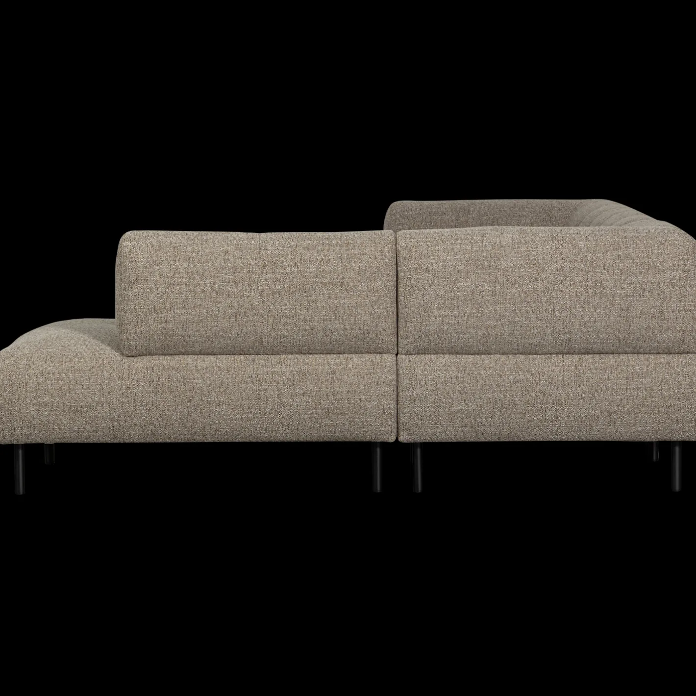 Outlet WOOOD Lloyd Rechts Hoekbank Brown Melange