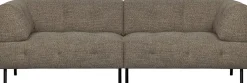 Best WOOOD Lloyd 4-Zitsbank Dark Brown Melange