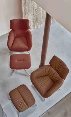 Online Leolux Lodey Basic Fauteuil Brown Orange