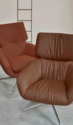 Online Leolux Lodey Basic Fauteuil Brown Orange