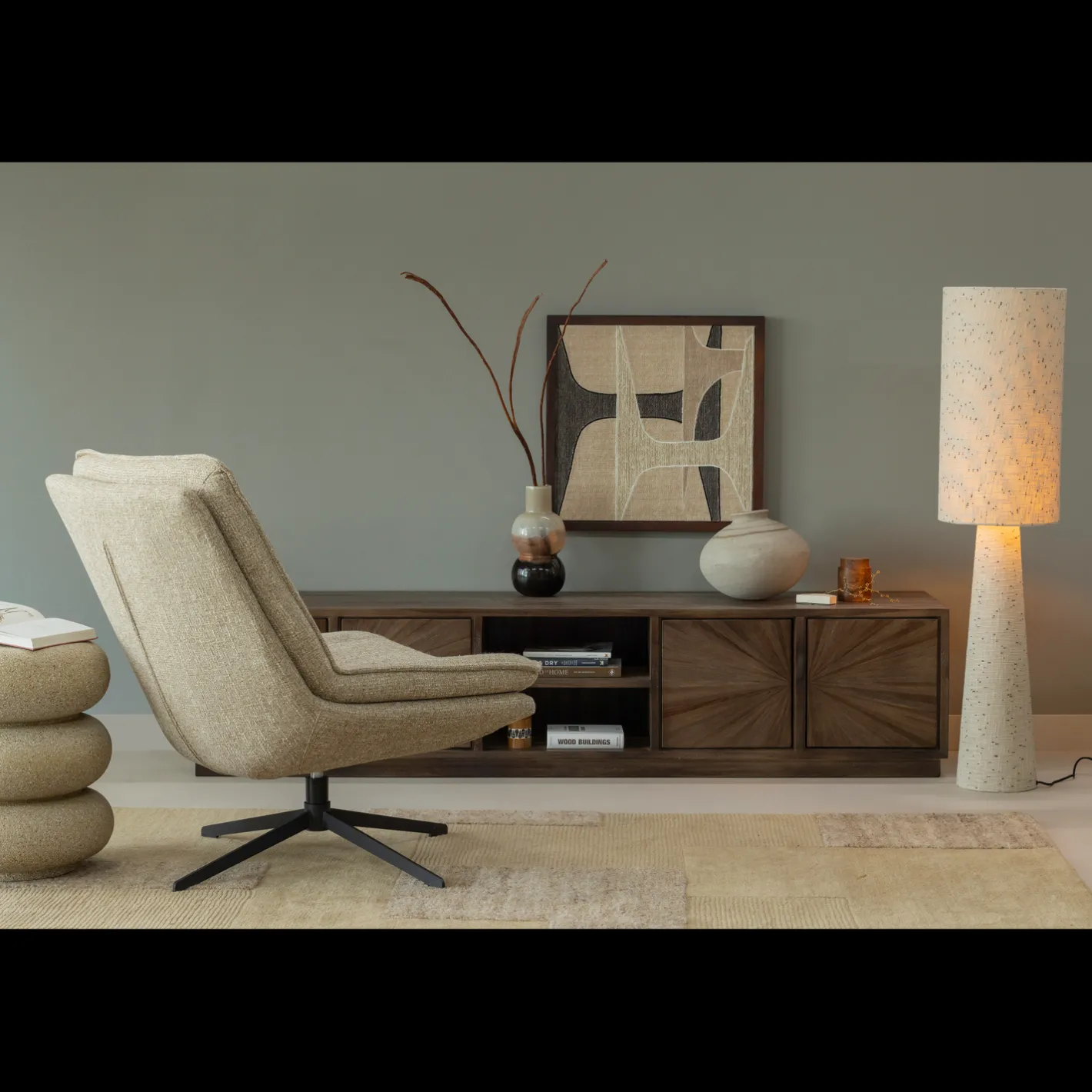 Online WOOOD Loft Vloerlamp Natural