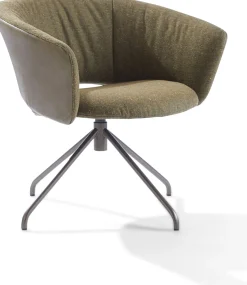 Outlet LABEL Vandenberg Lola Draaifauteuil Groen