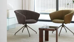 Outlet LABEL Vandenberg Lola Draaifauteuil Groen