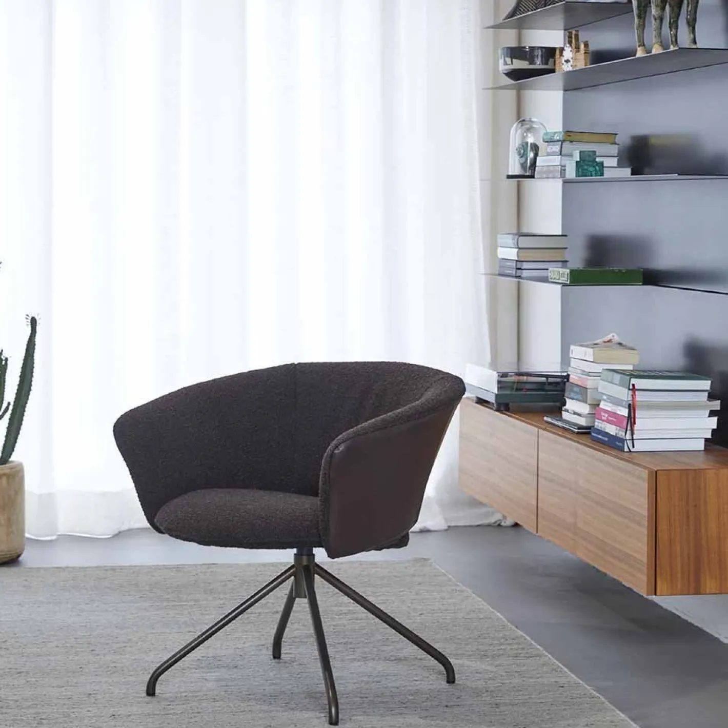 Outlet LABEL Vandenberg Lola Draaifauteuil Groen