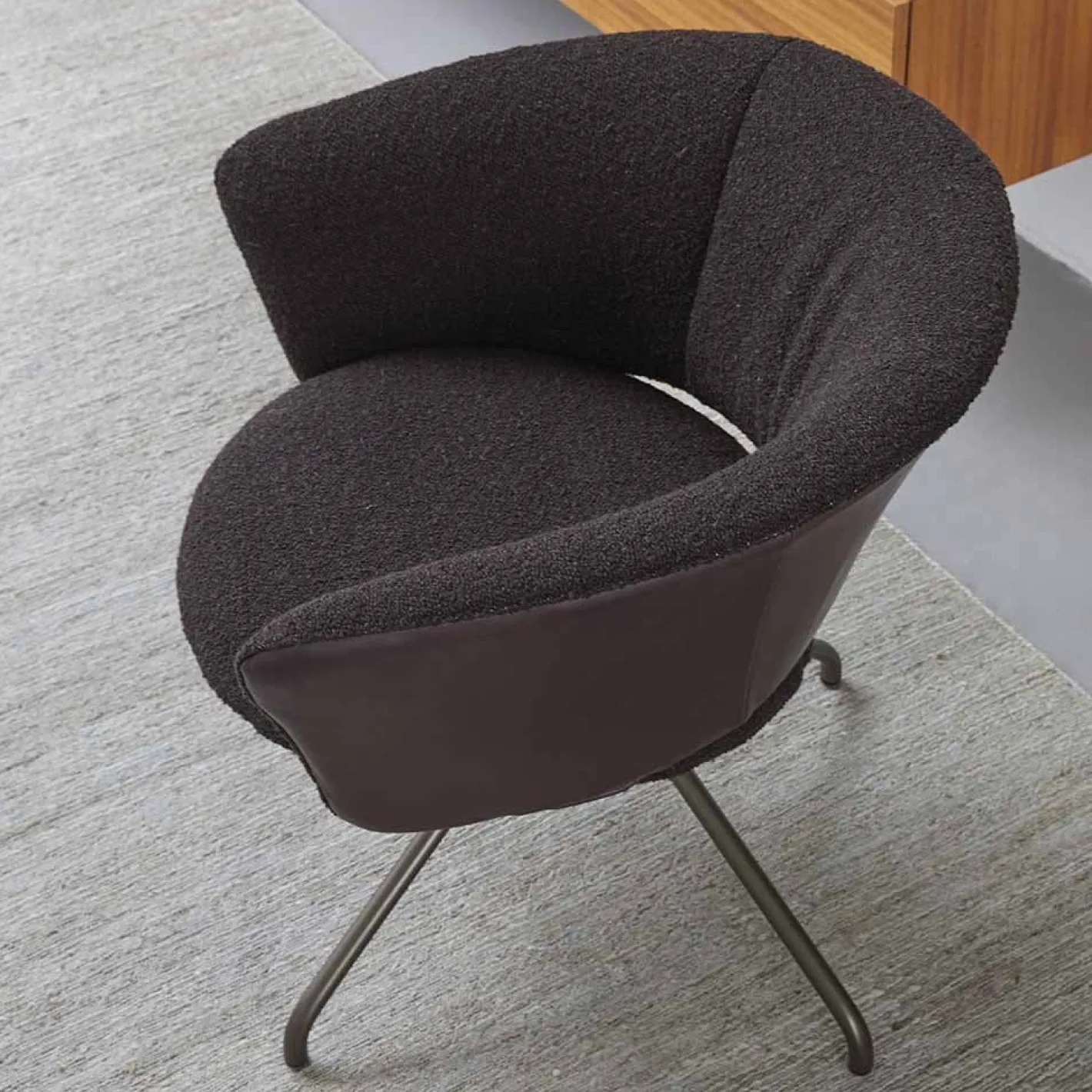 Outlet LABEL Vandenberg Lola Draaifauteuil Groen