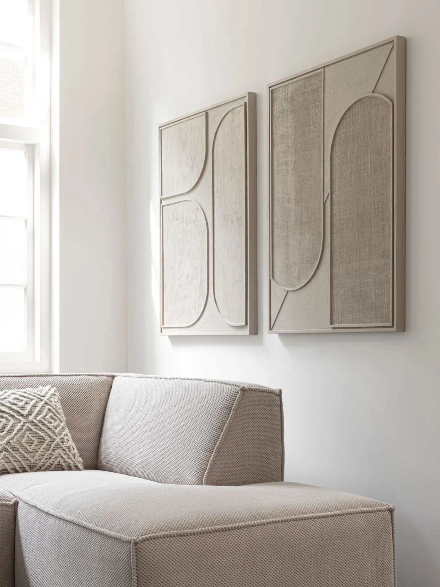 Clearance MUST Living Lorcan Wanddecoratie Cream