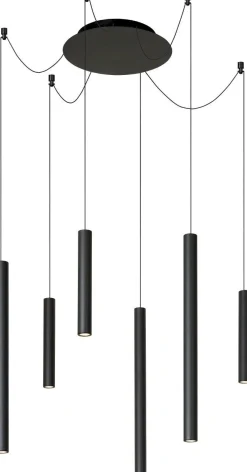 Hot Lucide Lorenz Rond Hanglamp Zwart