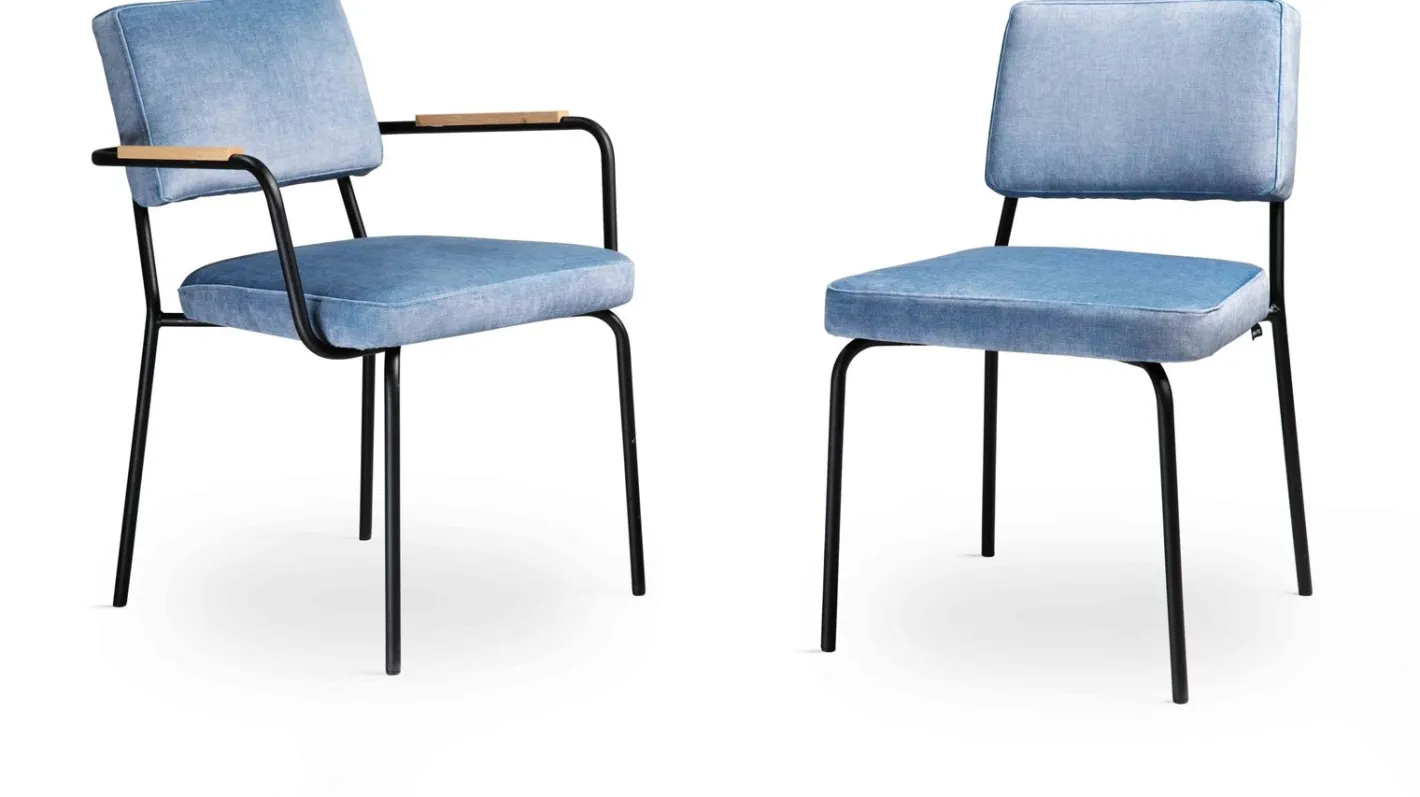 Discount Eijerkamp Collectie Luke Armstoel Blauw