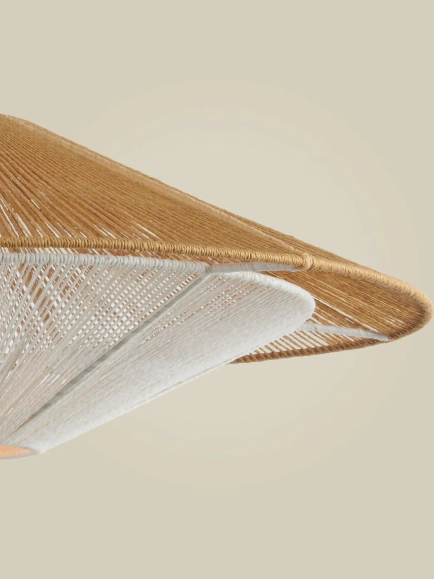 New Good&Mojo Lumbini L Hanglamp Natural, White