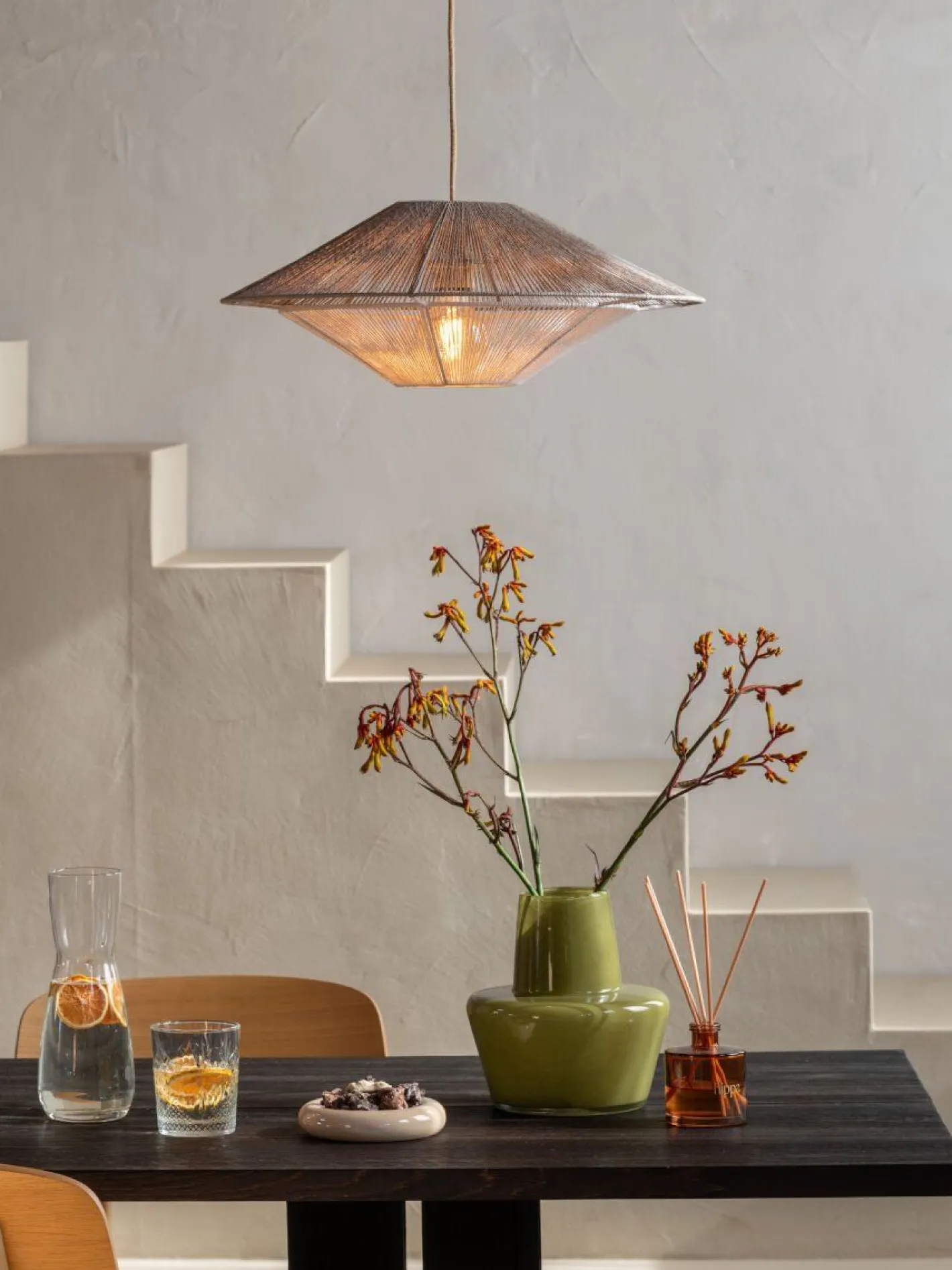 Outlet Good&Mojo Lumbini S Hanglamp Light Grey, White