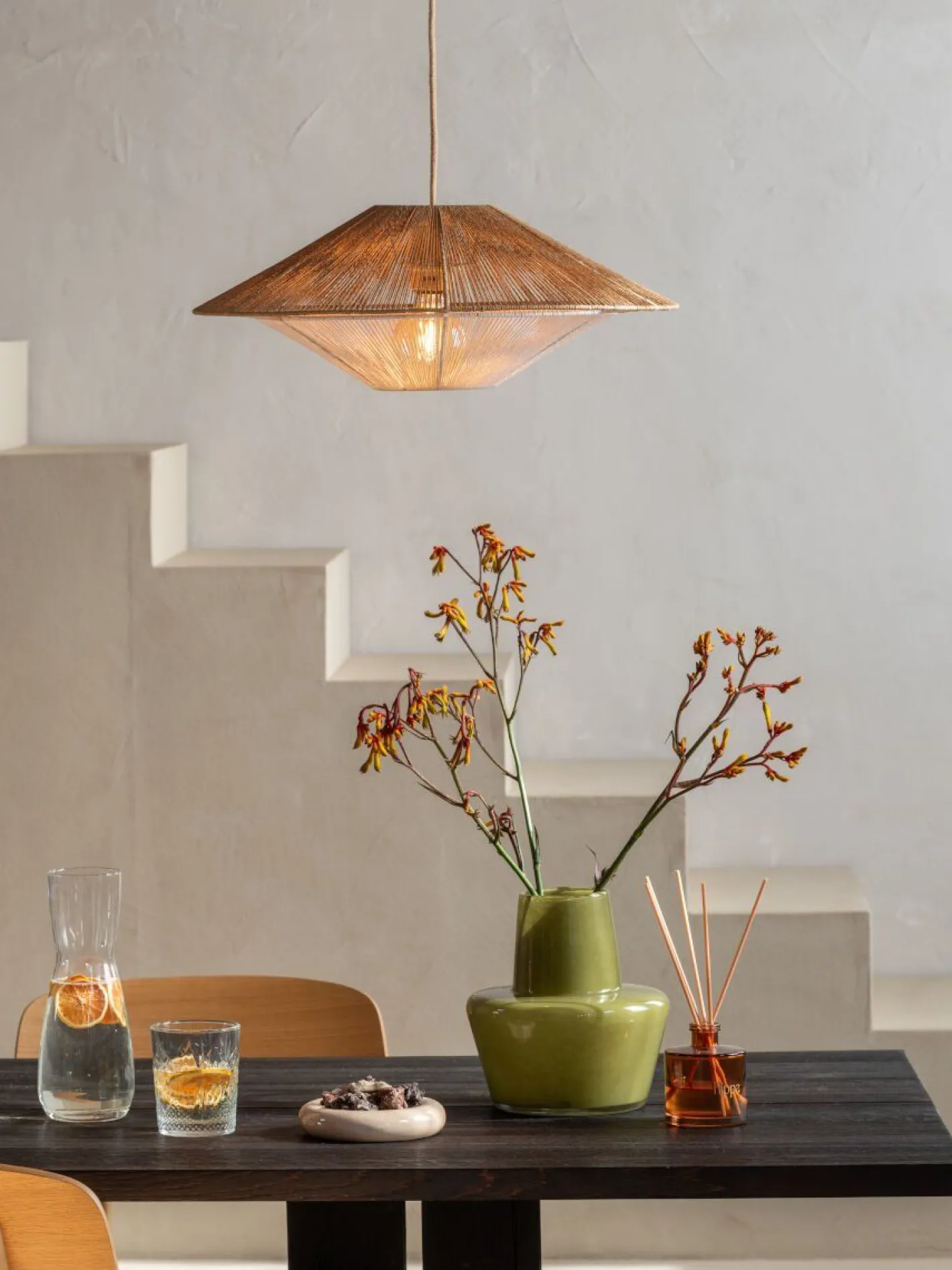 New Good&Mojo Lumbini S Hanglamp Natural, White
