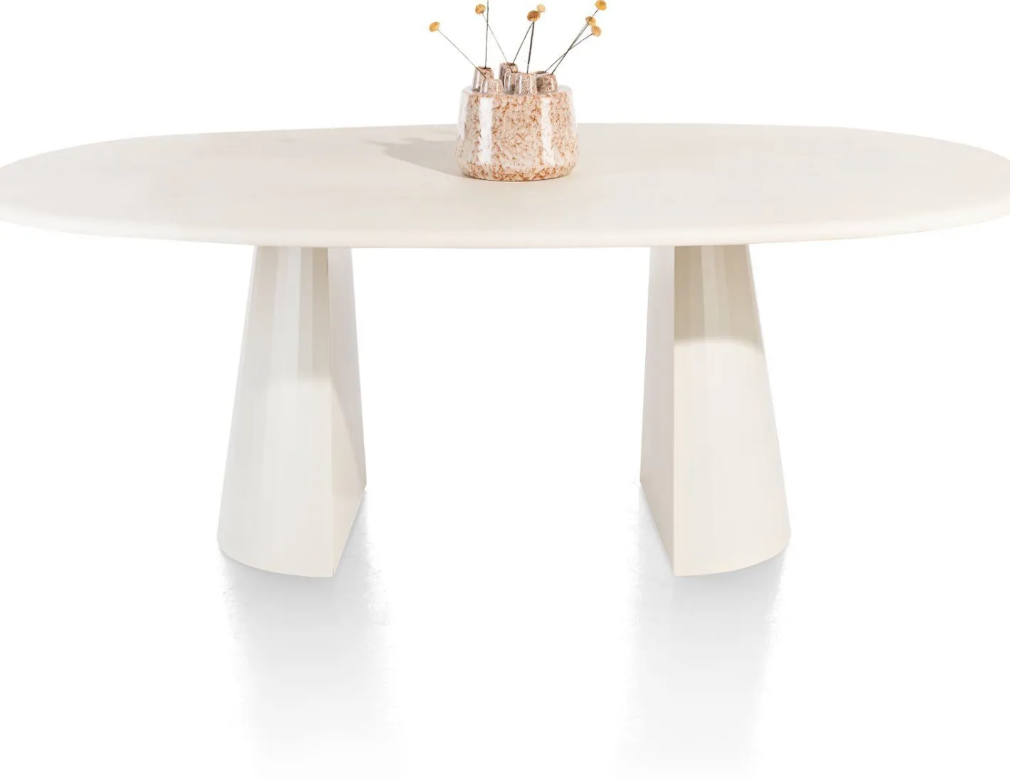 Online XOOON Lund Cone Nebbia Eettafel Stone Skin
