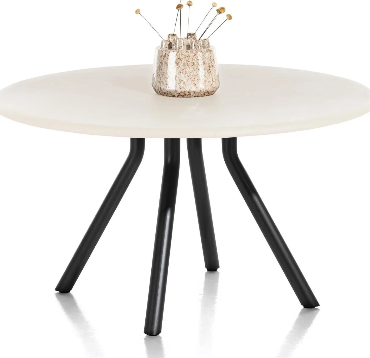 Clearance XOOON Lund 4-poot Rond Eettafel Stone Skin