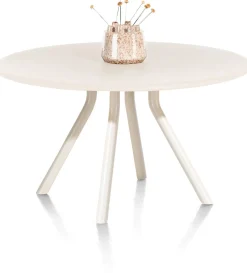 Discount XOOON Lund 4-poot Rond Eettafel Stone Skin