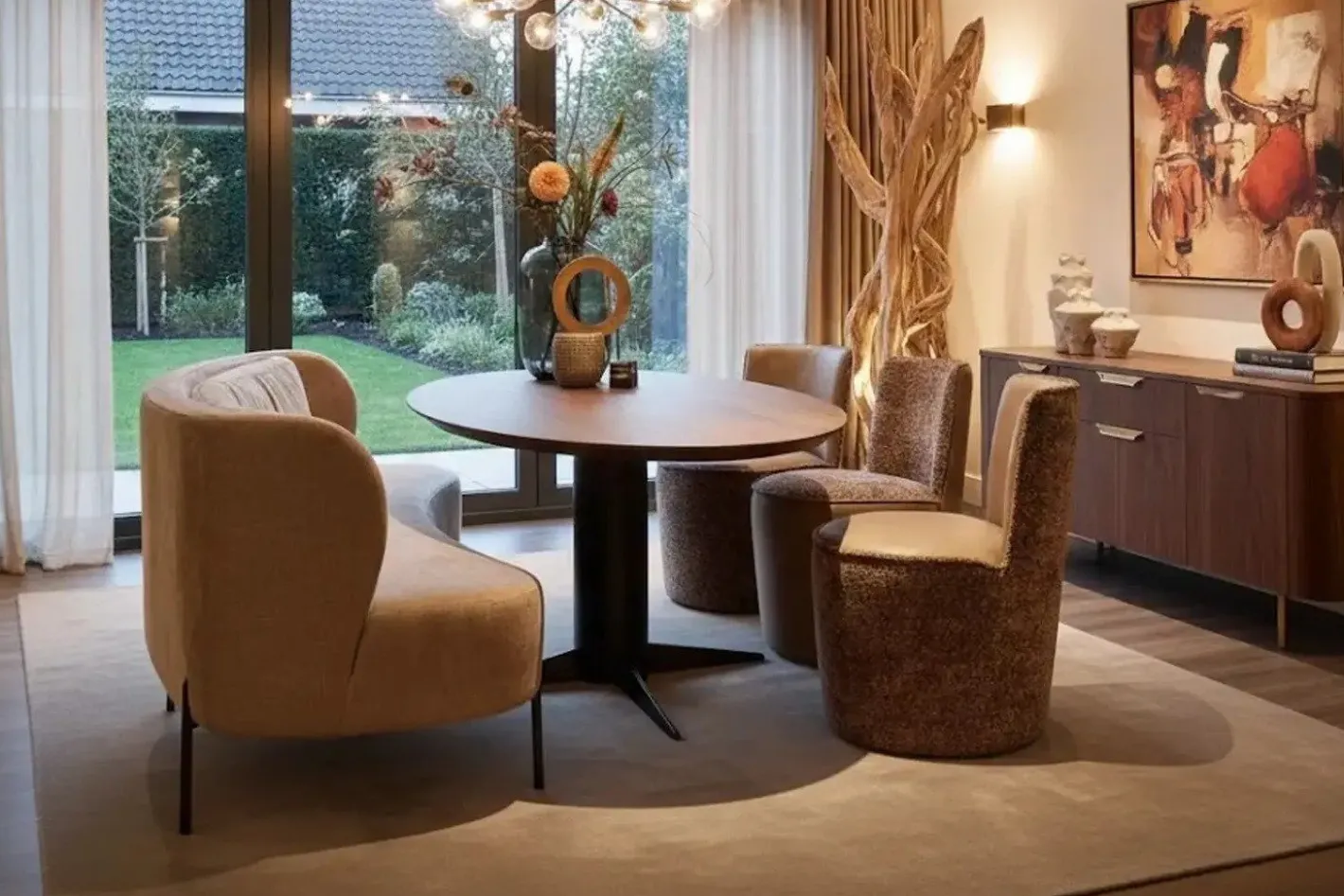 New Eijerkamp Collectie Lupa Eetkamerbank Papyrus