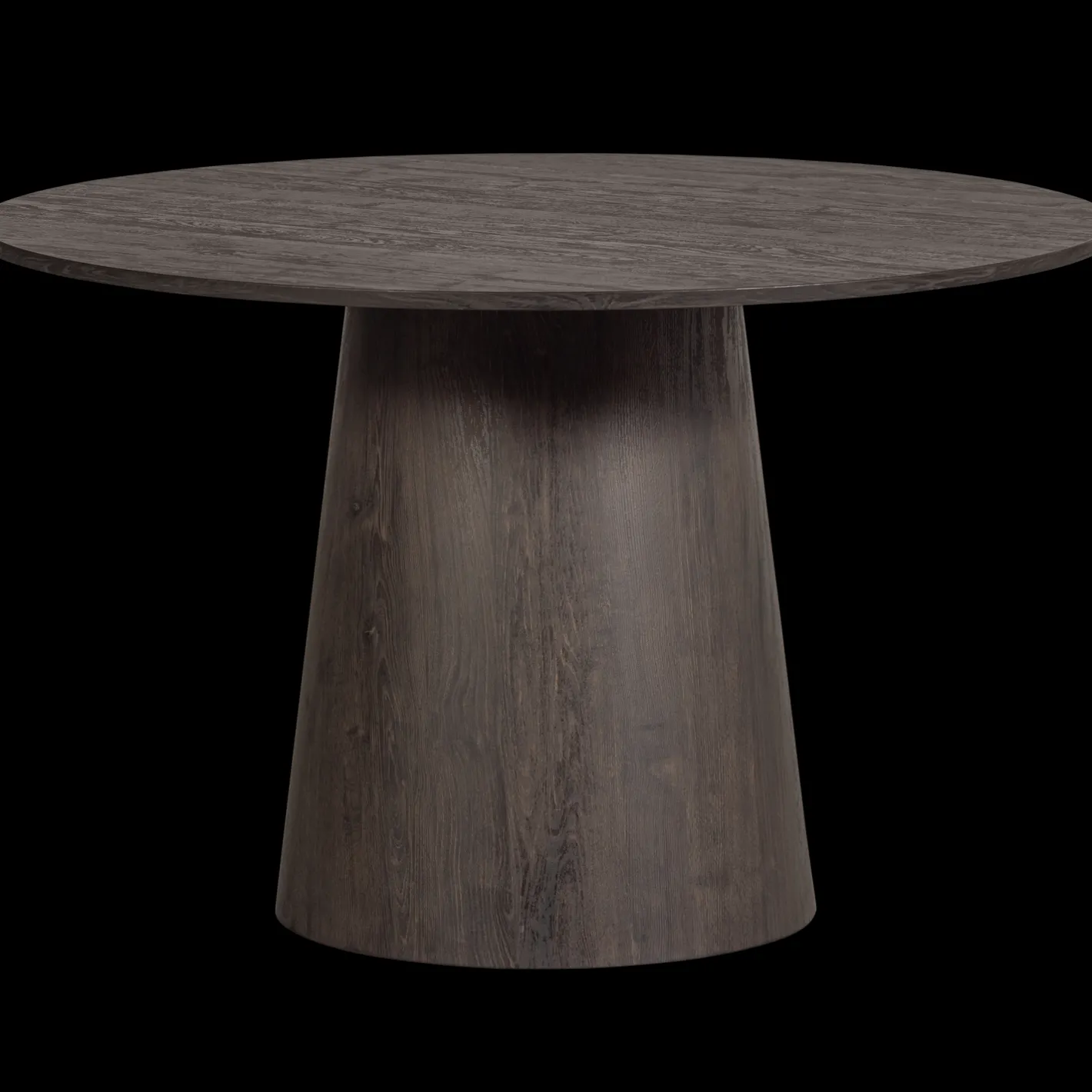 Best WOOOD Maan Eettafel Dark Brown