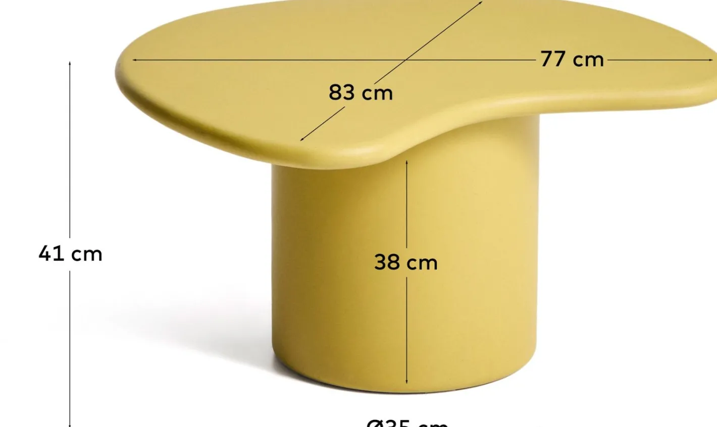 Sale Kave Home Macarella Salontafel Mosterdgeel