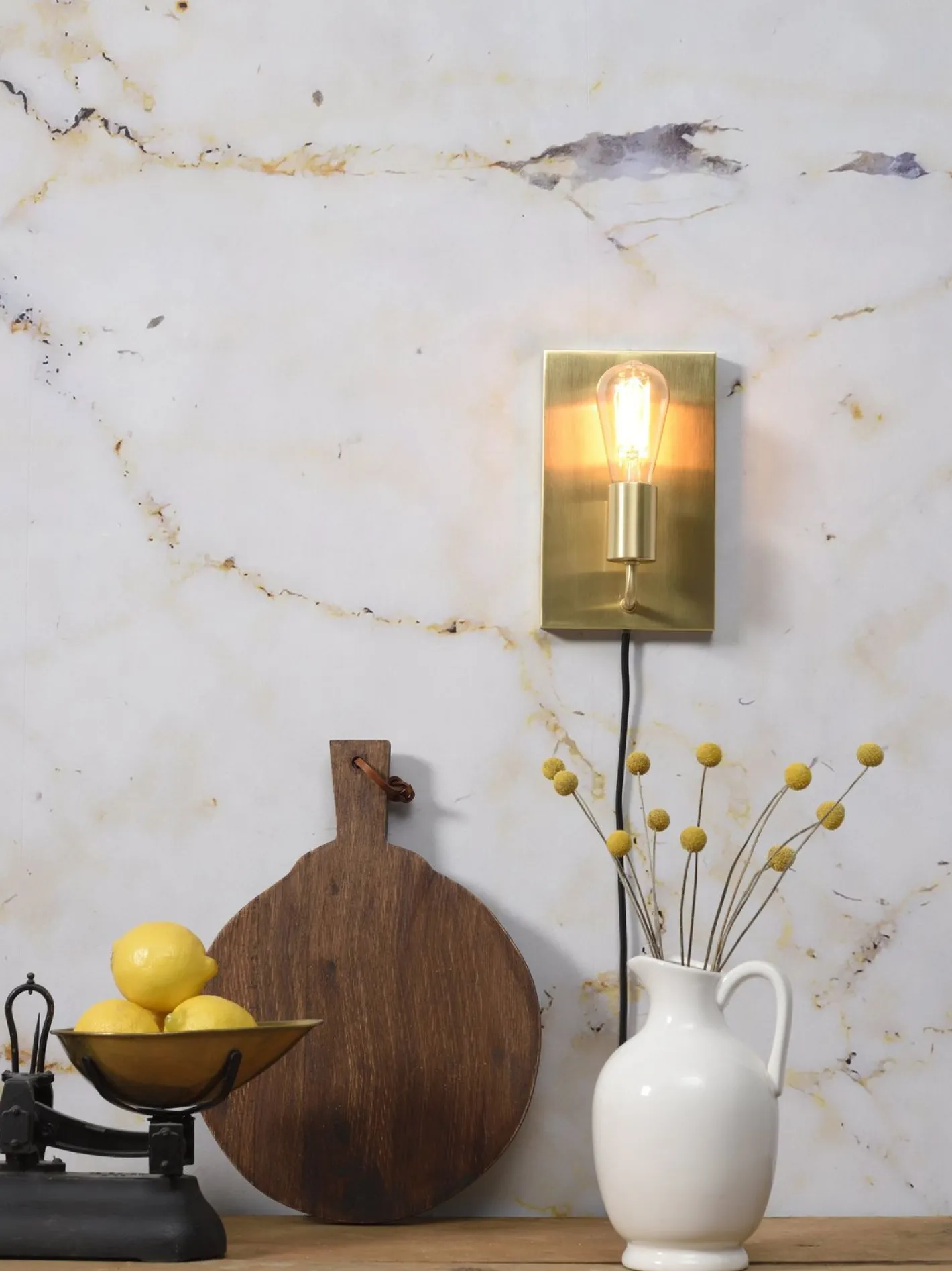 Clearance It's about RoMi Madrid Wandlamp Goud