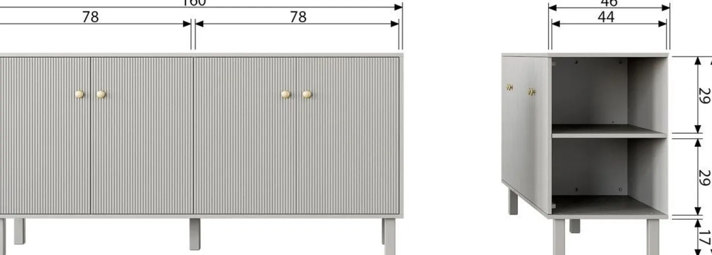 Discount WOOOD Madu Dressoir Cloud Grey