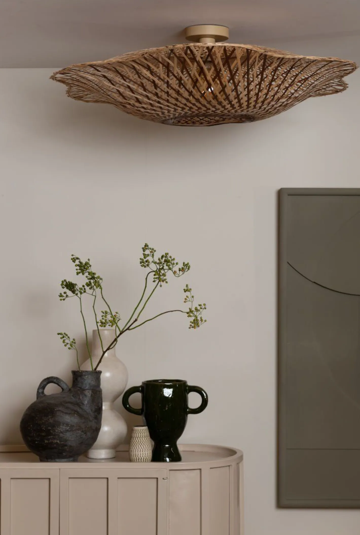 Hot Good&Mojo Madura Plafondlamp Natural, Brown