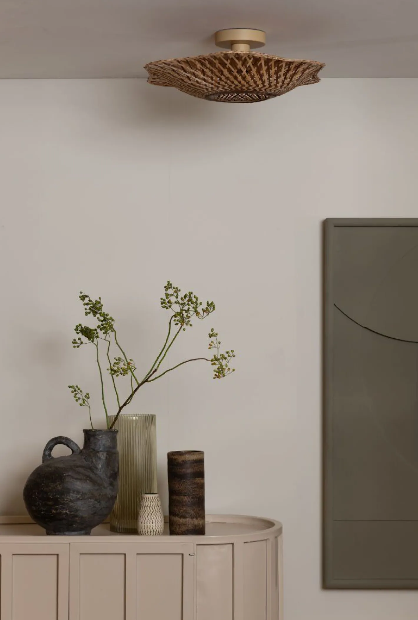 Clearance Good&Mojo Madura Plafondlamp Natural, Brown