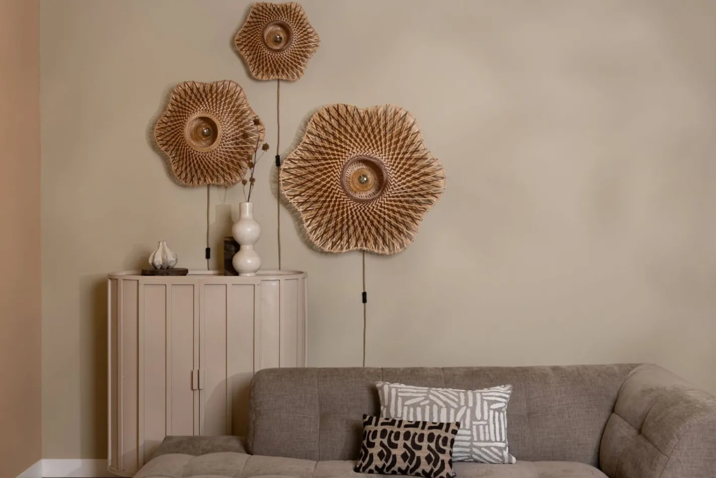 Outlet Good&Mojo Madura Wandlamp Natural, Brown