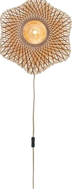Clearance Good&Mojo Madura Wandlamp Natural, Brown